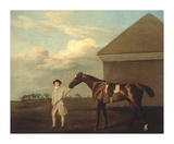 Firetail with his Trainer on Newmarket Heath