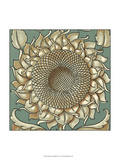 Sunflower Woodblock I