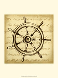 Sepia Captain's Wheel