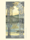 Small Nouveau Landscape I