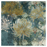 Navy Chrysanthemums II