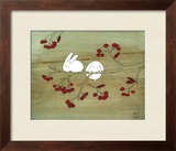 Rabbits on Berry Tree