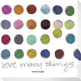 Love Many Things Dots on White