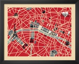 Vintage Map of Paris