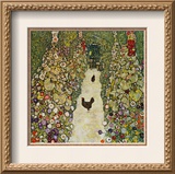 Gardenpath with Hens  1916