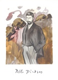 Portrait d'un Homme Debout avec Barbicne