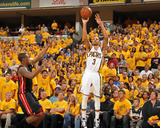 Indianapolis  IN - May 24: Miami Heat and Indiana Pacers - George Hill and Mario Chalmers