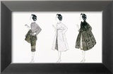 Three Female Fashion Figures  c1959