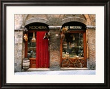 Bicycle Parked Outside Historic Food Store  Siena  Tuscany  Italy