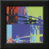 Brooklyn Bridge  c1983 (Orange  Blue  Lime)