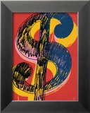 Dollar Sign  c1981 (black and yellow on red)