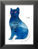 25 Cats Named Sam and One Blue Pussy by Andy Warhol  c1954 (Blue Sam)