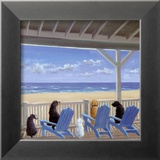Dogs on Deck Chairs