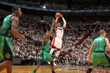 Miami  FL - May 28: Dwyane Wade and Mickael Pietrus
