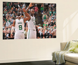 Boston  MA - June 3: Kevin Garnett and Rajon Rondo