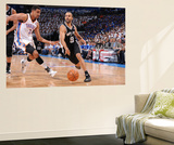 Oklahoma City  OK - June 2: Tony Parker and Thabo Sefolosha