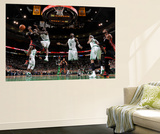 Boston  MA - June 3: LeBron James and Brandon Bass