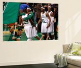 Boston  MA - June 03: Paul Pierce and Mickael Pietrus