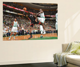 Boston  MA - June 3: LeBron James and Brandon Bass