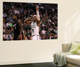 Boston  MA - June 03: Rajon Rondo and LeBron James