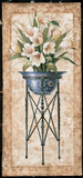 White Tulips In An Iron Urn
