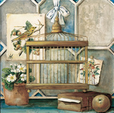 Cage A Oiseaux Provencale Doree