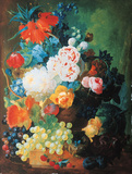 Flowers Urn Birds Nest