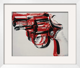 Gun  c1981-82 (black and red on white)