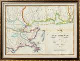 Map of New Orleans and Adjacent Country  c1815