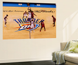 Oklahoma City  OK - June 12: Serge Ibaka and LeBron James