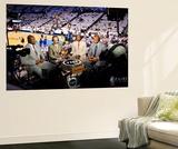 Oklahoma City  OK - June 6: TNT NBA analysts Shaquille O'Neal  Ernie Johnson Jr  Kenny Smith and C