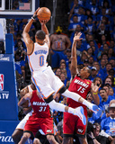 Oklahoma City  OK - June 12: Russell Westbrook and Mario Chalmers