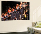 Miami  FL - June 17: The Oklahoma City Thunder players line up during Game Three of the 2012 NBA Fi