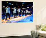 Oklahoma City  OK - June 12: Dwyane Wade  LeBron James and Chris Bosh
