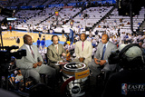 Oklahoma City  OK - June 6: TNT NBA analysts Shaquille O'Neal  Ernie Johnson Jr  Kenny Smith and C