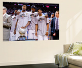 Oklahoma City  OK - June 6: Kevin Durant  Serge Ibaka and Russell Westbrook