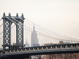 Empire State Building and Manhattan Bridge from the Brooklyn Bridge