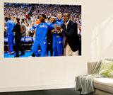 Oklahoma City  OK - June 6: Royal Ivey  Lazar Hayward  Cole Aldrich and Reggie Jackson