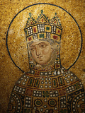 Mosaic of Empress Zoe  Hagia Sophia  Istanbul  Turkey  Europe