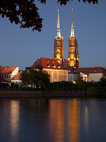 Cathedral and River Odra (River Oder)  Old Town  Wroclaw  Silesia  Poland  Europe