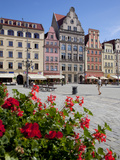 Market Square from Restaurant  Old Town  Wroclaw  Silesia  Poland  Europe