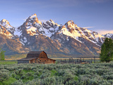 An Old Mormon Barn Sits at the Base of Grand Teton