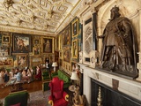 A Statue of King James Dominates a Lavish Room in Hatfield Palace