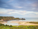Three Cliffs Bay  Gower  South Wales  Wales  United Kingdom  Europe