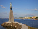 Statue of St Nicholas in South Nessebar Bay  Nessebar  Bulgaria  Black Sea  Europe