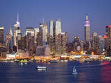 View of Midtown Manhattan across the Hudson River  Manhattan  New York City  New York  United State