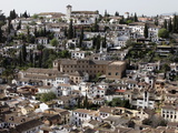 Albaicin Seen from Alhambra  Granada  Andalucia  Spain  Europe