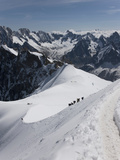 Aiguille Du Midi  View of the Mont Blanc Massif  Chamonix  Haute Savoie  French Alps  France  Europ