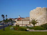 Ramparts and Ruins of the Medieval Fortification Walls  Old Town  Nessebar  Black Sea  Bulgaria  Eu