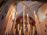 Church Candles  Les Contamines  Haute-Savoie  France  Europe